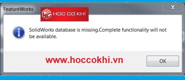 Khắc phục lỗi Toolbox trong Solidworks